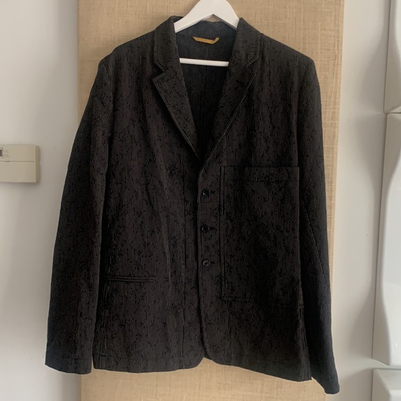 NWOT Ann D stripe embroidery chore jacket - Picture 3 of 11